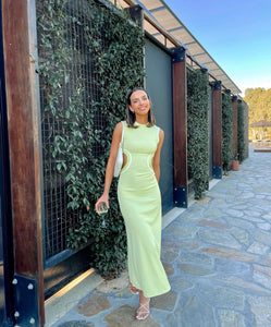 Christopher Esber - Multi Bind Fran Dress in Pistachio