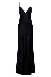 Meshki - Cora Tie Back Maxi Dress in Black