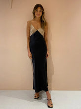 Load image into Gallery viewer, Hansen and Gretel - Callista Dress in Almond/Black
