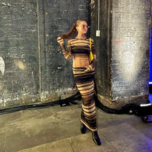 Load image into Gallery viewer, Bec and Bridge - Watercolour Crop Top &amp; Maxi Skirt
