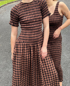 Ruby - Klein Gingham Midi Dress