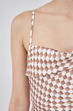 Load image into Gallery viewer, C/MEO Collective - What You Do Dress in Toffee Geo
