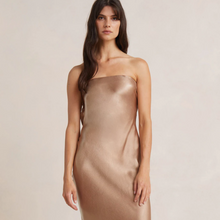Load image into Gallery viewer, Bec and Bridge - Moon Dance Strapless Dress in Golden
