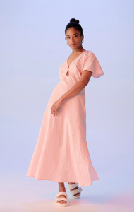 Ruby - Clover Midi Dress in Pink