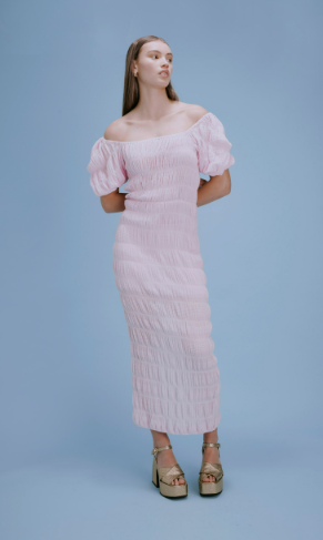 Ruby - Mirella Puff Sleeve Pink