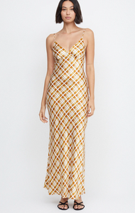 Bec and Bridge - Amber V Maxi in Sunflower Check